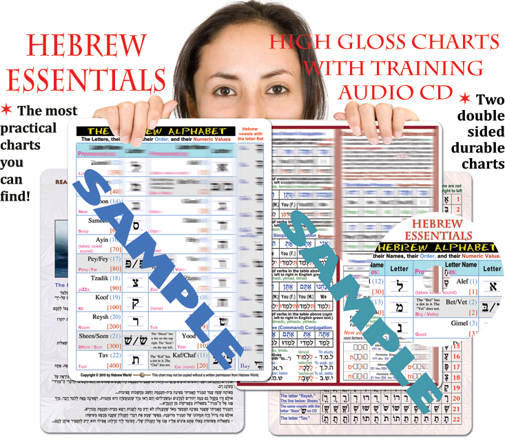 Hebrew Essentials Chart Sample